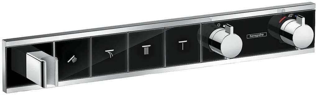 Hansgrohe RainSelect baterie cadă-duș ascuns da crom-negru 15357600