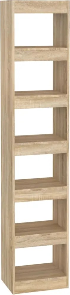 vidaXL Bibliotecă/Separator cameră, stejar sonoma, 40x30x198 cm