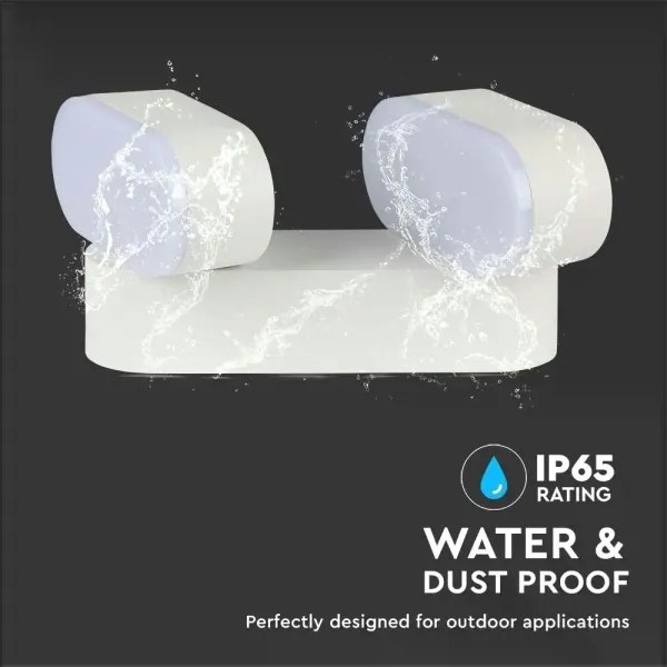 LED lampă flexibilă de perete exterior 2xLED/12W/230V IP65 gri