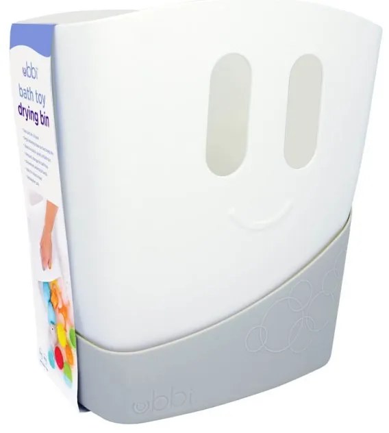 Cos depozitare jucarii de baie gri - Ubbi