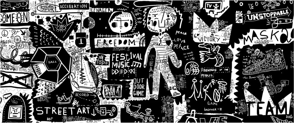 Tablou - Graffiti (120x50 cm)