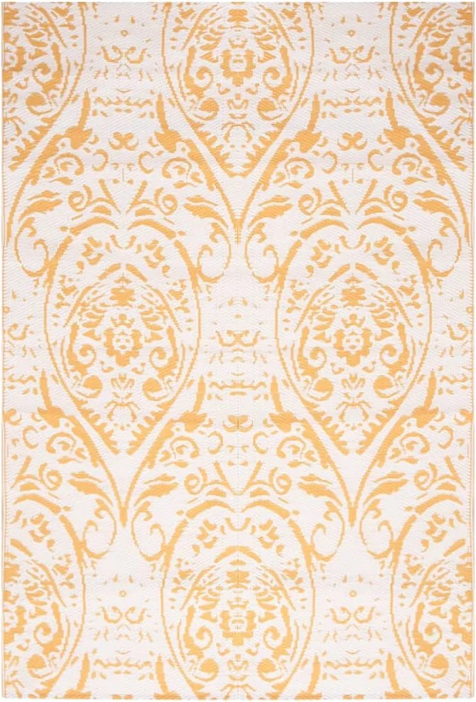 vidaXL Covor de exterior, ARAKIL galben, 140x200 cm, PP