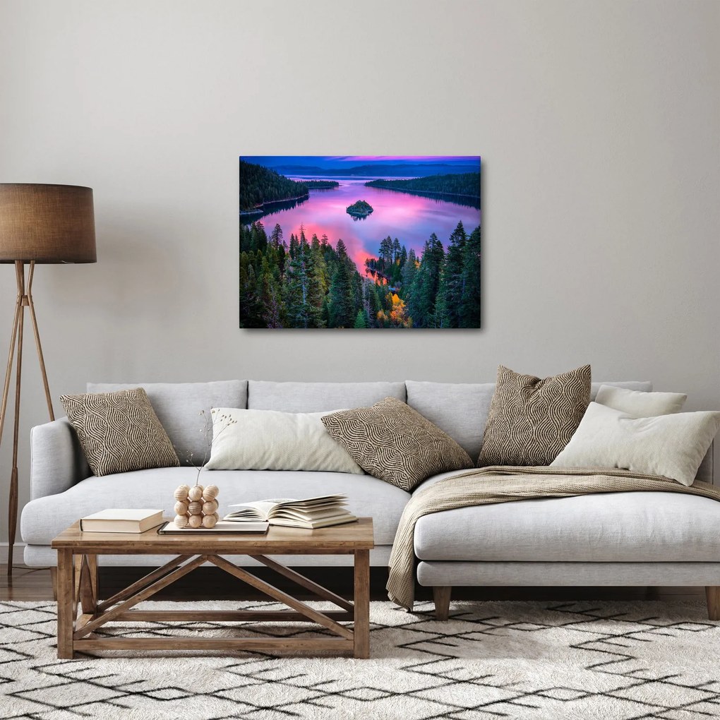 Tablou - Lacul Tahoe, Sierra Nevada, California, SUA (70x50 cm)