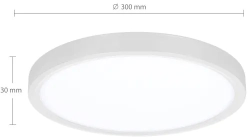 Plafonieră LED dimabilă Brilagi ESTELA LED/36W/230V 3000-6500K ø 30 cm alb + telecomandă