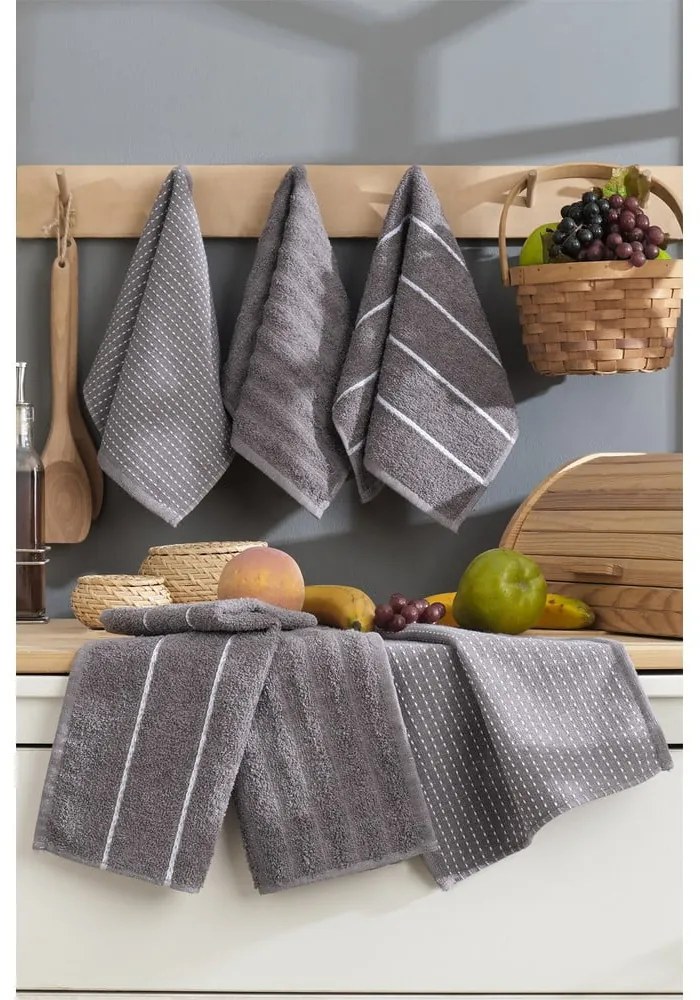 Prosoape de vase 6 buc. din bumbac 30x50 cm Sofya – Foutastic