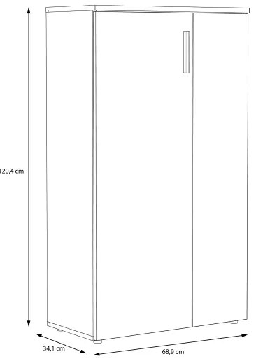 Pantofar ETON, alb/gri, aspect beton