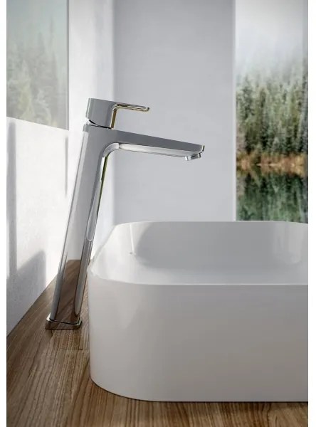 Ravak X070130 - Baterie lavoar FREE 33,4 cm crom lucios