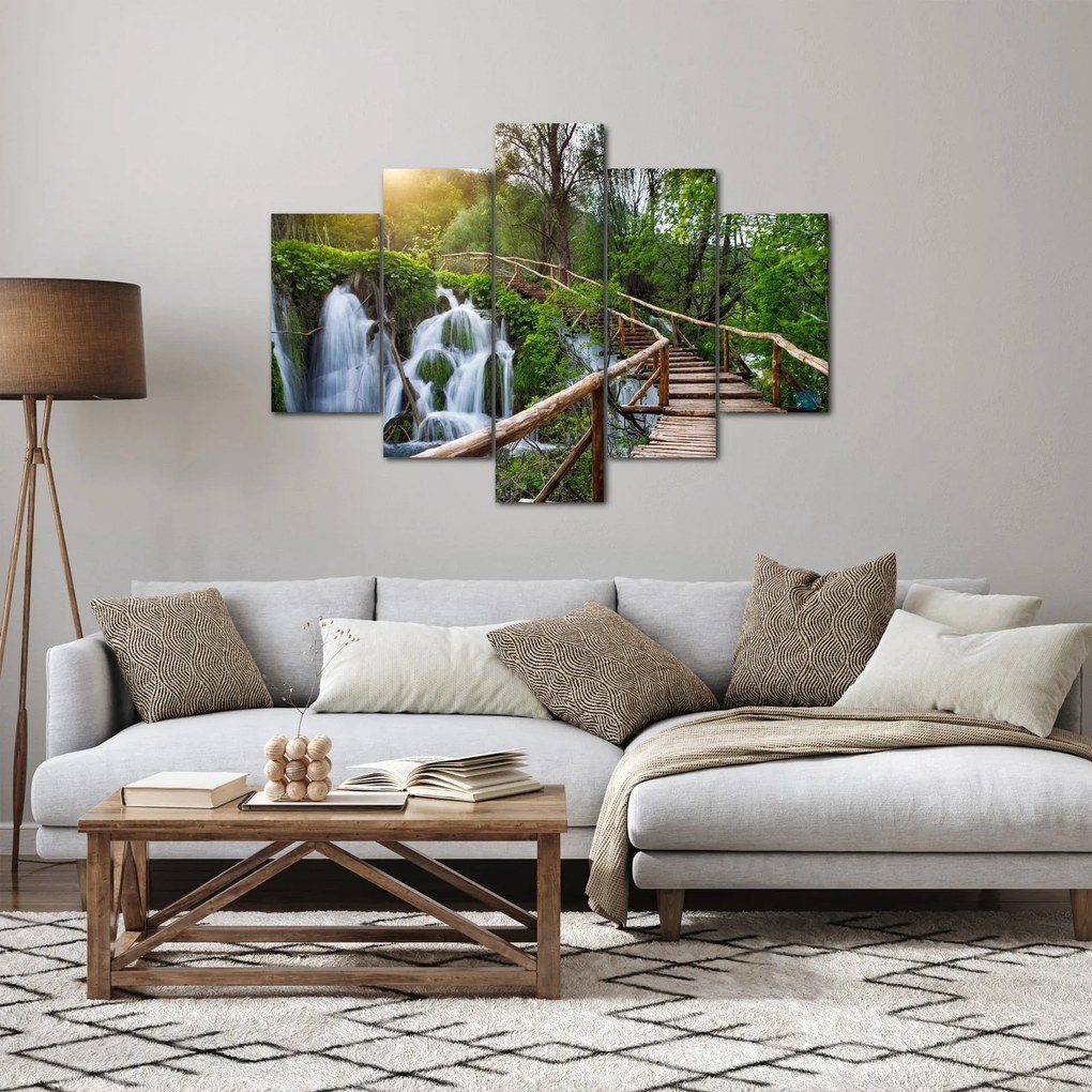 Tablou - Lacurile Plitvice (150x105 cm)