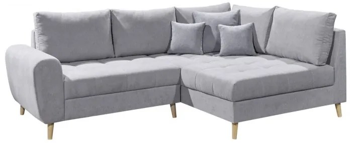 Coltar dreapta Alice, 3 locuri, 249 x 175 x 94 cm, gri deschis