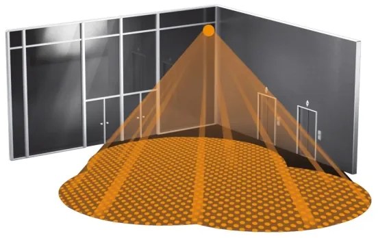 Senzor de mișcare IS 3360 40m COM1 IP54 negru pătrat Steinel 068523