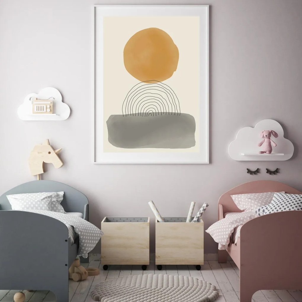 Poster - Abstracție pictată (A4)