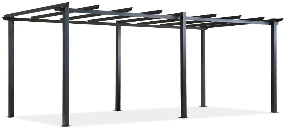 Barbados 3 x 6 m antracit Garden Point metalic patio pergola cadru