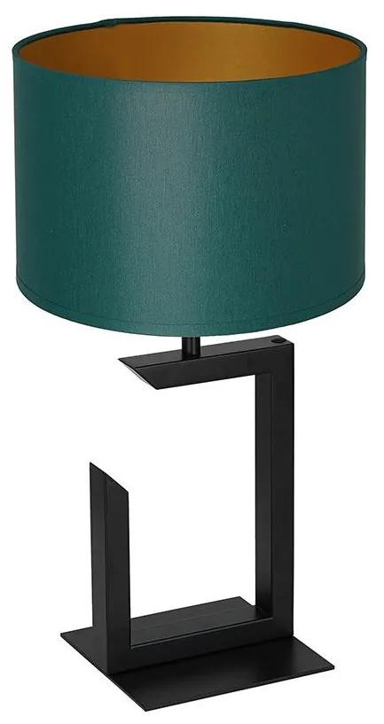 Lampă de masă 1xE27/60W/230V 45 cm verde/aurie