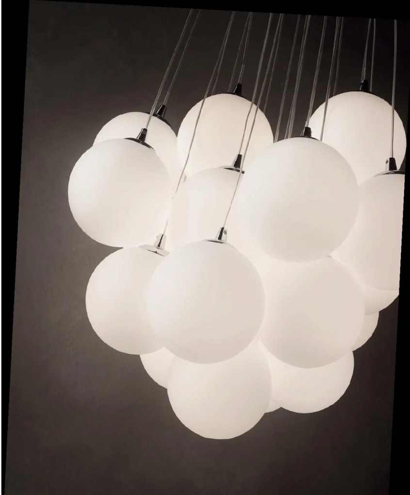 Lustra moderna cu 11 pendule MAPA SP11 BIANCO 131924