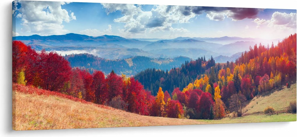 Tablou cu peisaj de toamnă pitoresc (120x50 cm)