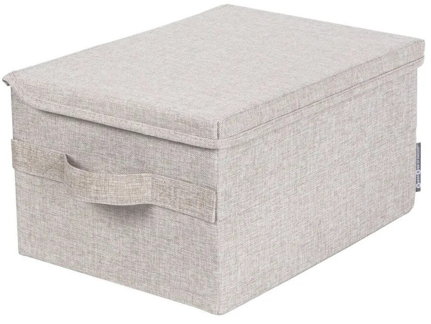 Cutie de depozitare bej din material textil cu capac 35x19x26 cm Soft Storage – Bigso Box of Sweden