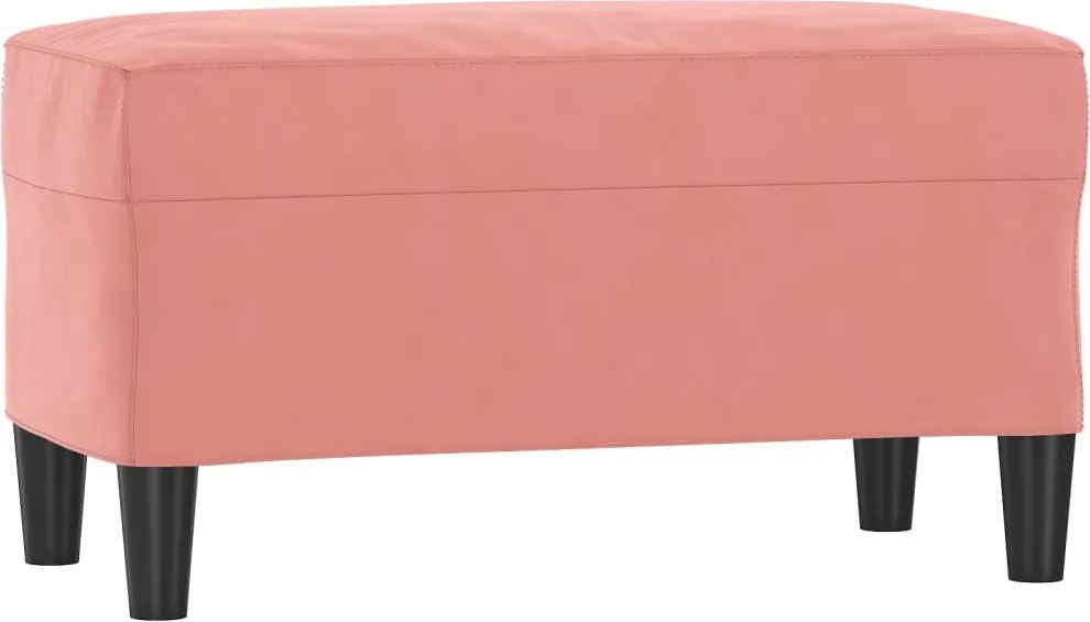 vidaXL Bancă, roz, 70x35x41 cm, catifea