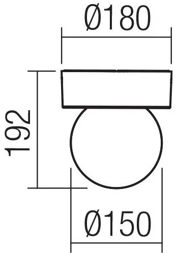 Plafonieră de exterior Redo 90641 BULK 1xE27/28W/230V IP44 antracit