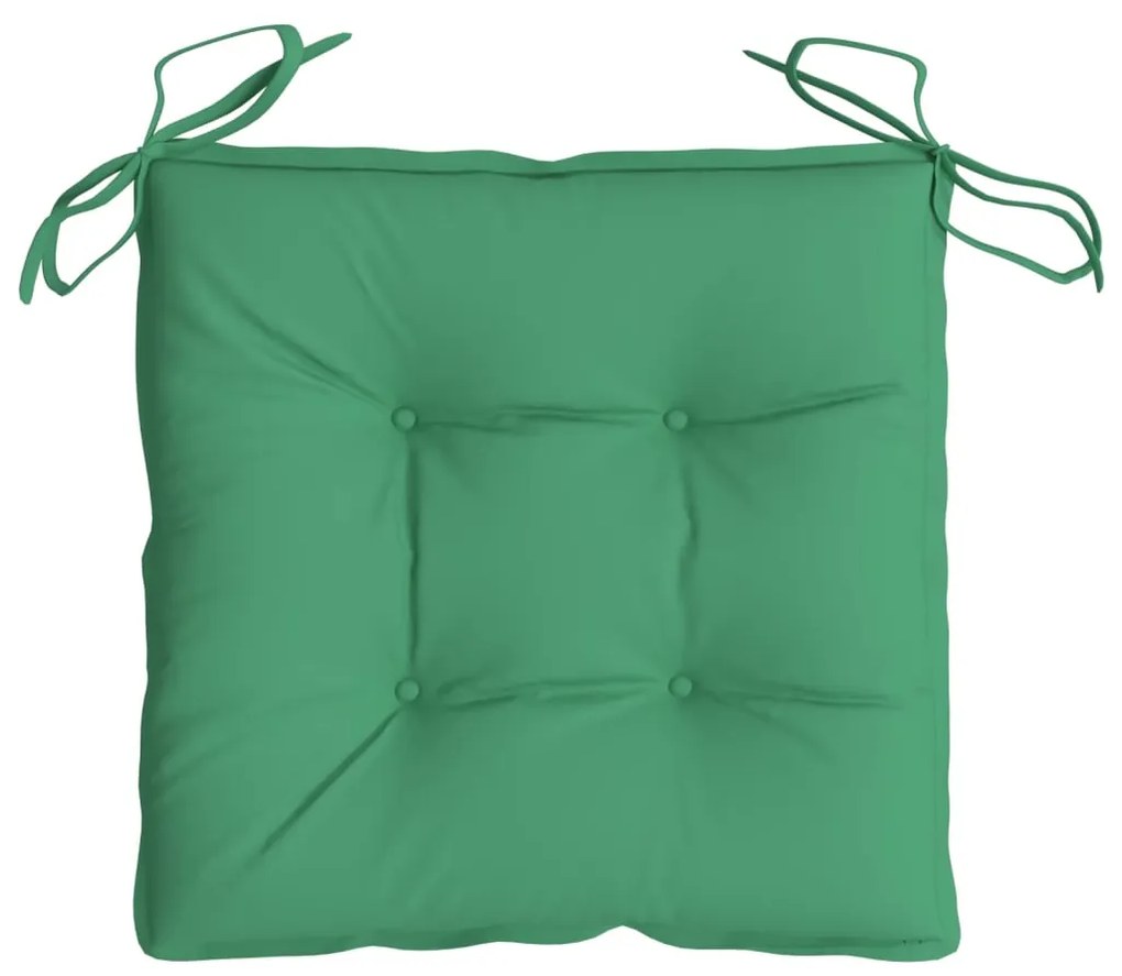 Perne de scaun, 2 buc, verde, 50 x 50 x 7 cm, textil 2, Verde, 50 x 50 x 7 cm