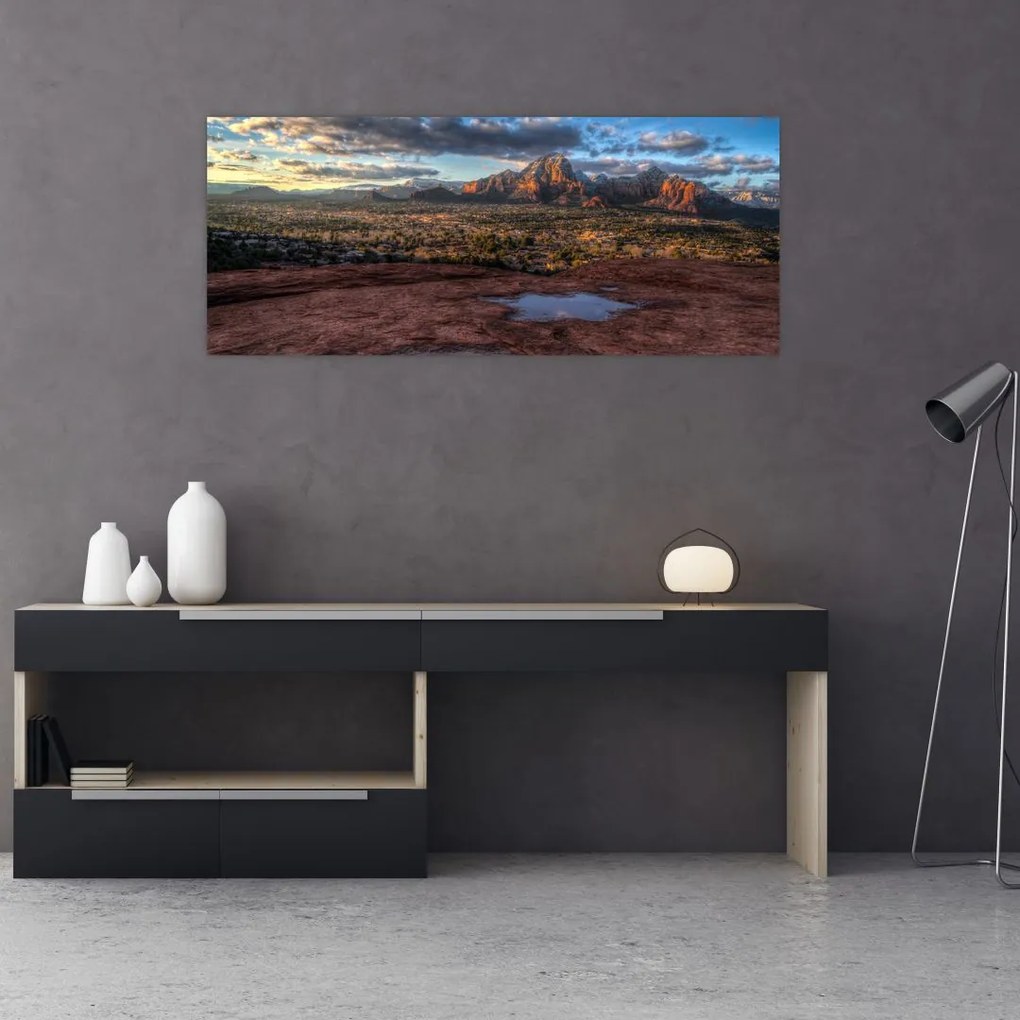 Tablou cu munți (120x50 cm)