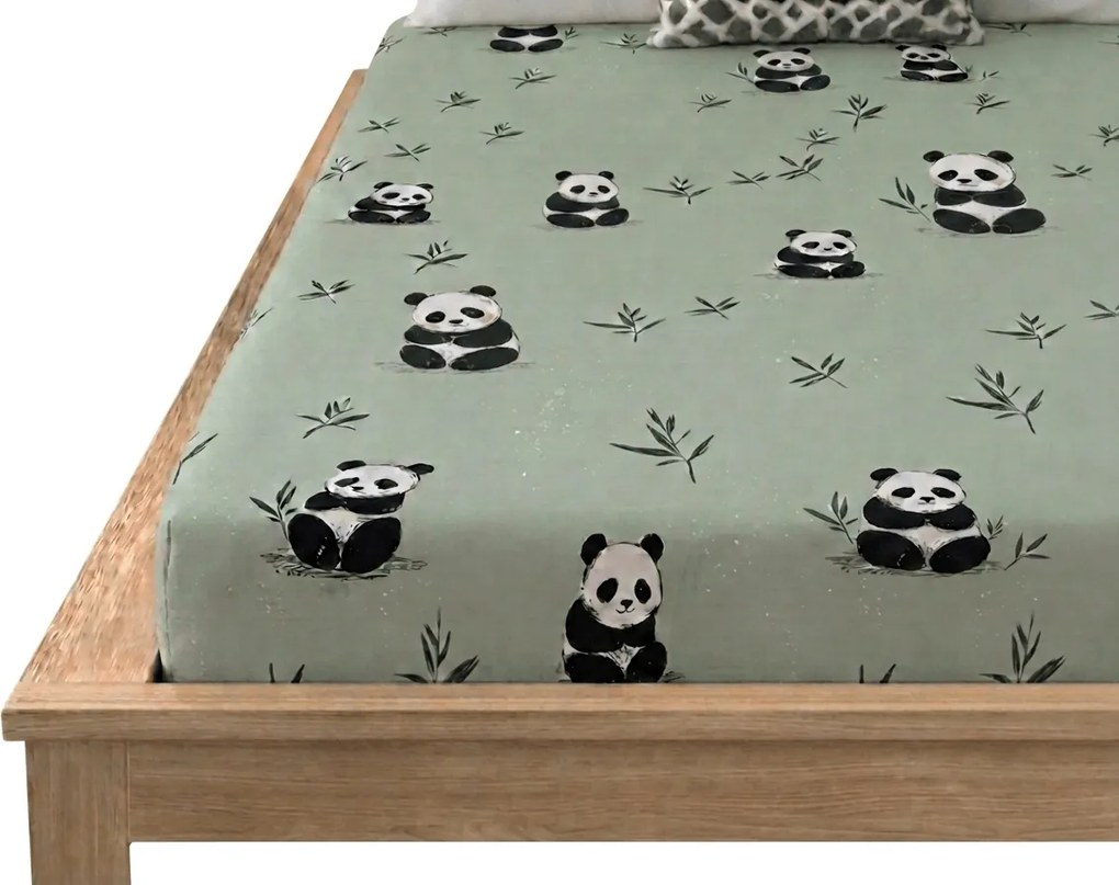 Cearsaf din microfibra PANDA RELAX mentol 90x200 cm