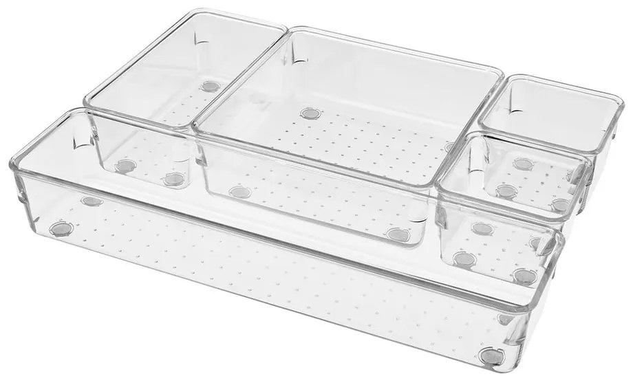 Organizatoare pentru sertare 5 buc. din plastic – Casa Selección