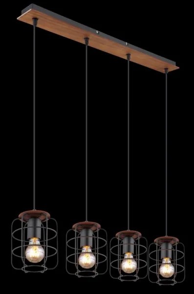 Globo 54037-4H - Lustră WILLA pe cablu, 4xE27/40W/230V