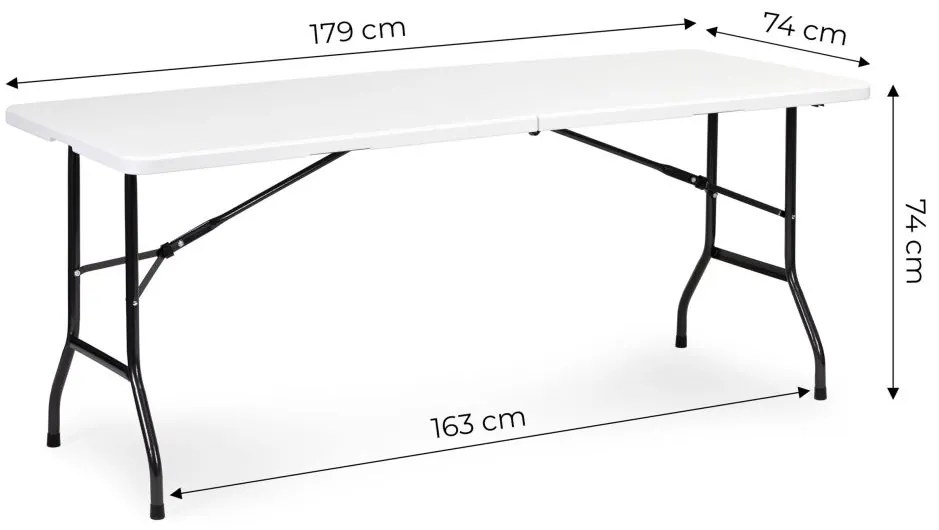 Masă pliabilă de catering pentru grădină 180 cm