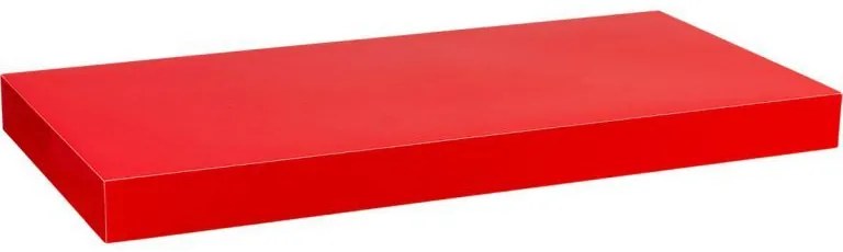 Raft de perete stilist Volato, 80 cm, roșu lucios