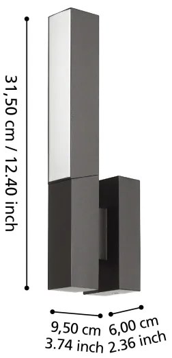 Aplică LED de exterior UGENTO LED/9W/230V IP44 Eglo 900709