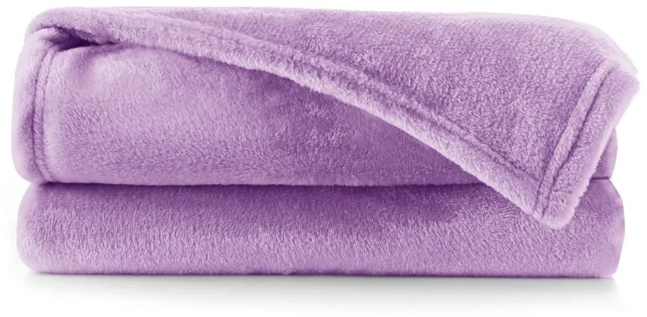 Pătură din microfibră DecoKing Mic, 160 x 210 cm, violet