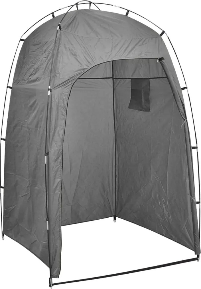 vidaXL Cort pentru duș/toaletă/vestiar, gri