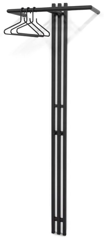 Cuier de perete negru din metal 65 cm Senza – Spinder Design