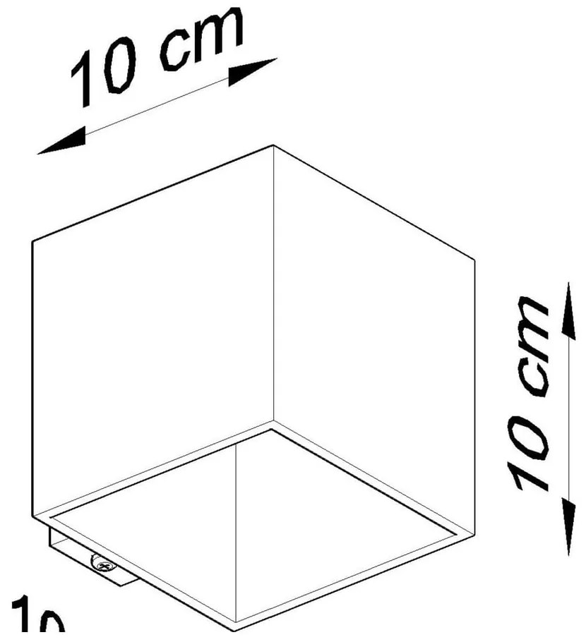 Aplică Sollux Geo, negru