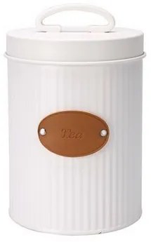 Doză din tablă cu capac EH Leatherette, TEA