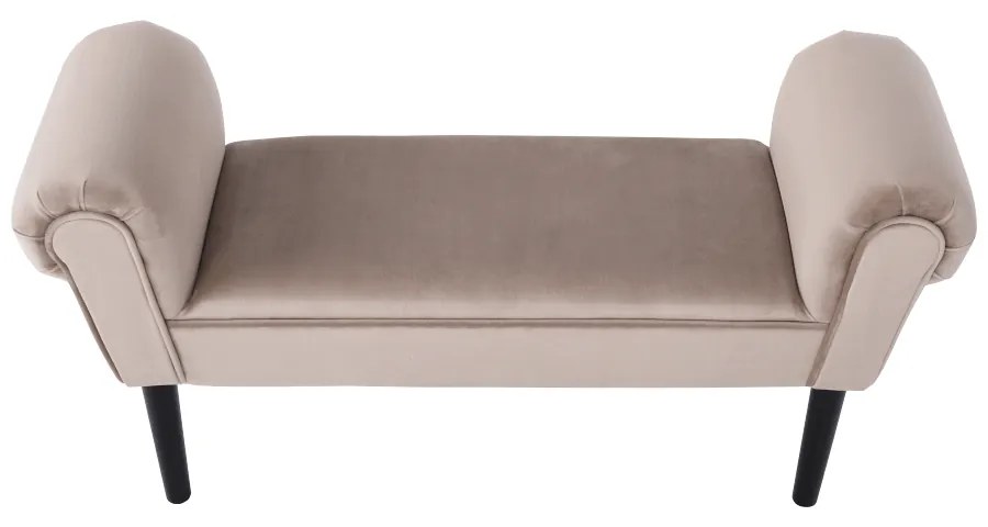 Bancă, catifea Velvet, grej/negru, BURDA