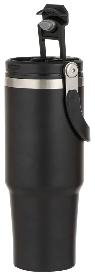 Sticlă neagră de călătorie din oțel inoxidabil 1 l Eco – Ladelle