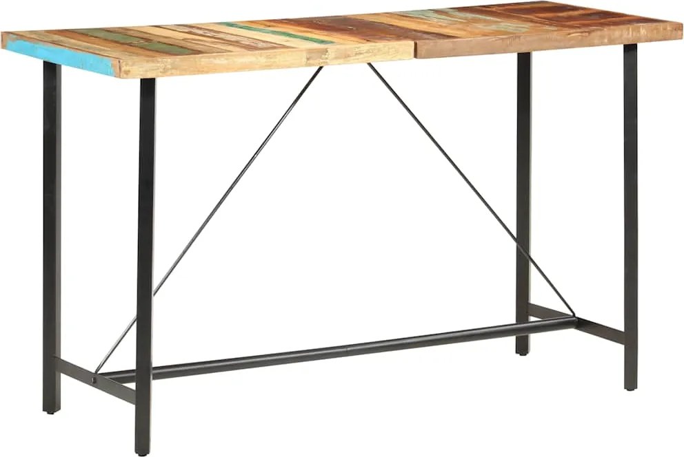 vidaXL Masă de bar, 180 x 70 x 107 cm, lemn masiv reciclat