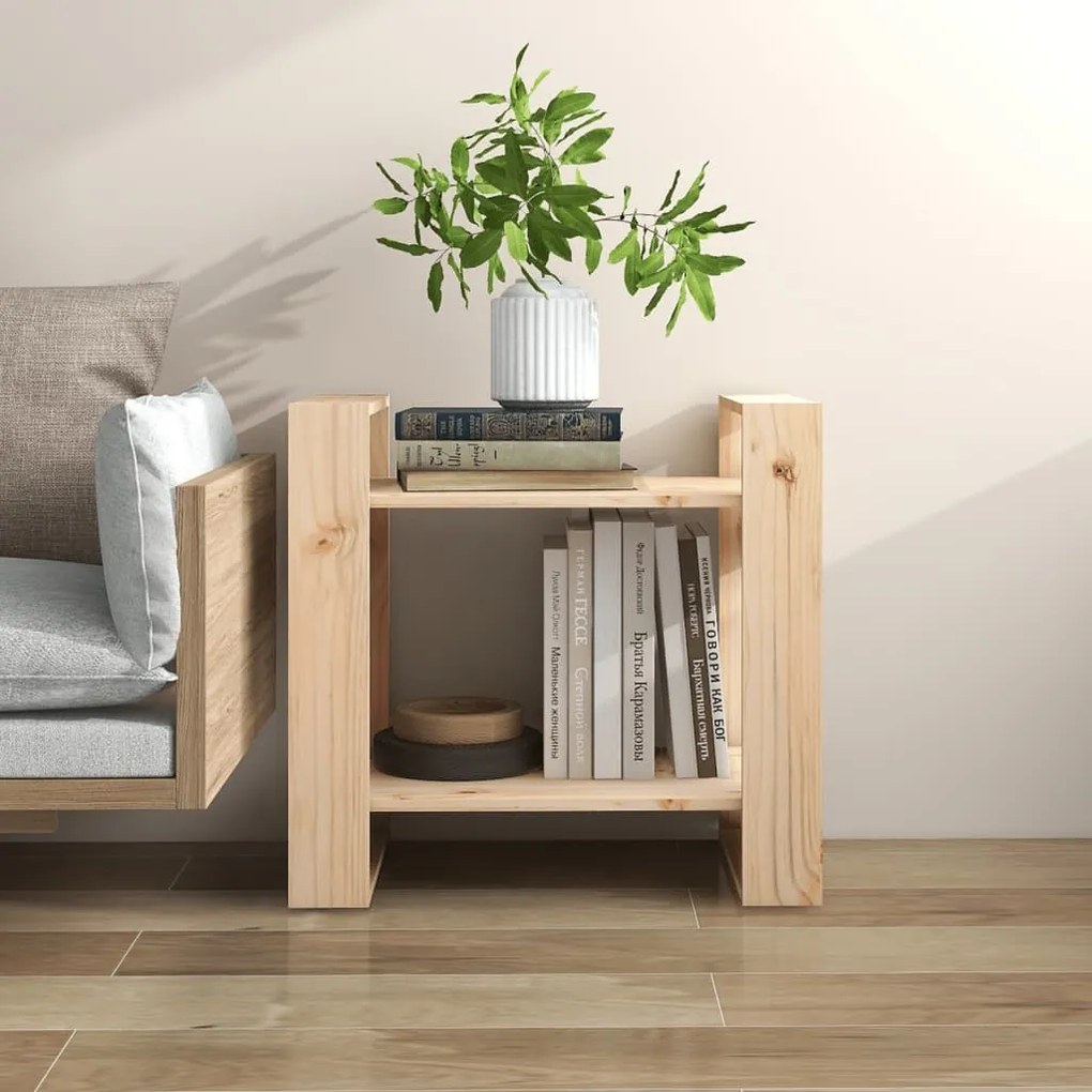 Bibliotecă/separator cameră, 60x35x57 cm, lemn masiv pin
