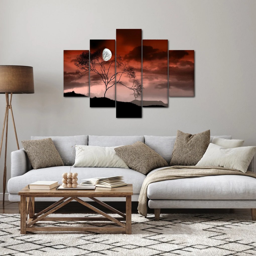 Tablou - Luna luminează noaptea (150x105 cm)