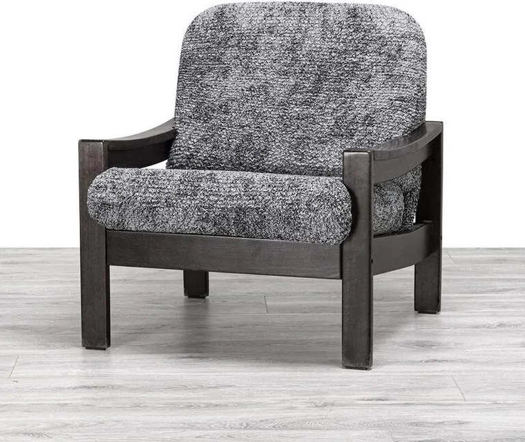 Gaico Huse bielastice MARMO gri fotoliu cu manere de lemn (l. 40 - 70 cm)