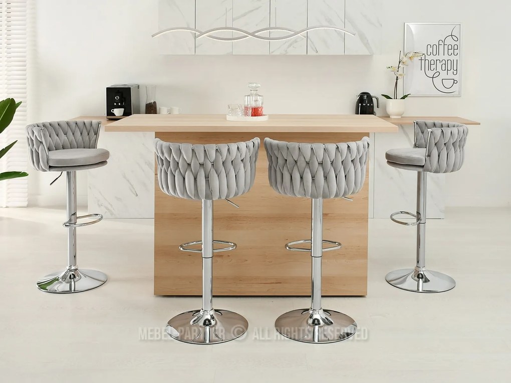 Scaun Adel (gri + chom). 1110644