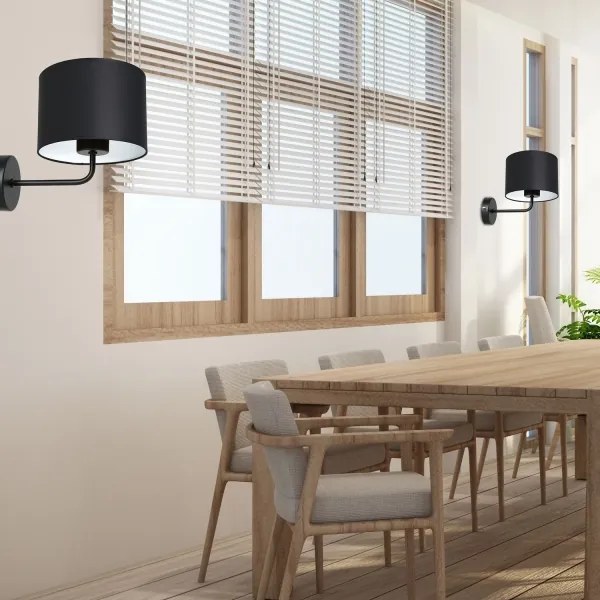 Lampă de perete ARDEN 1xE27/60W/230V negru/alb