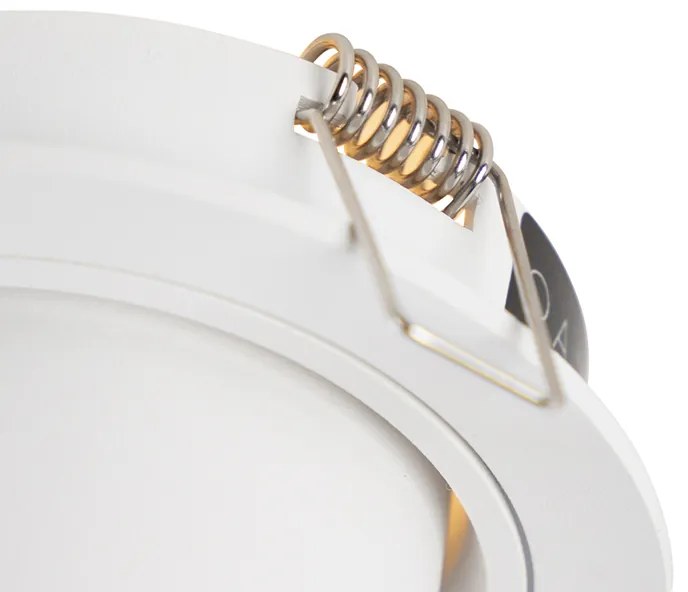 Set de 6 spoturi încastrate moderne albe rotunde înclinabile - Installa