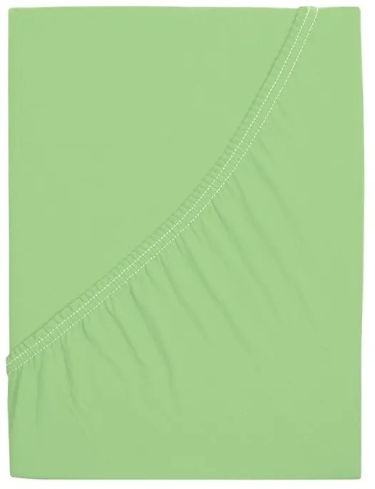 Cearsaf de jerseu pentru patut copii EXCLUSIVE 70x140 cm verde deschis