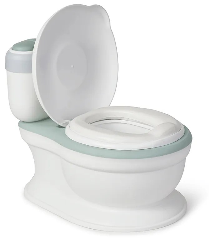 Olita de tip WC, muzicala, alb si mint