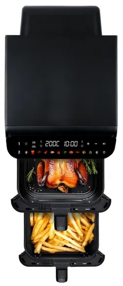 Friteuză cu aer cald TESLA Electronics AirCook - multifuncțională, digitală, 11 l, 2800W/230V, neagră