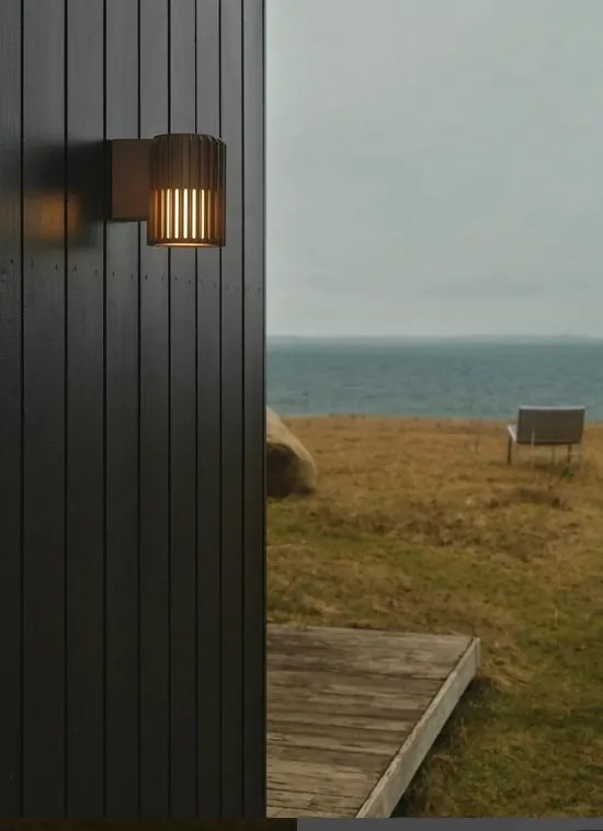 Aplica de perete exterior design nordic IP54 Aludra seaside maro