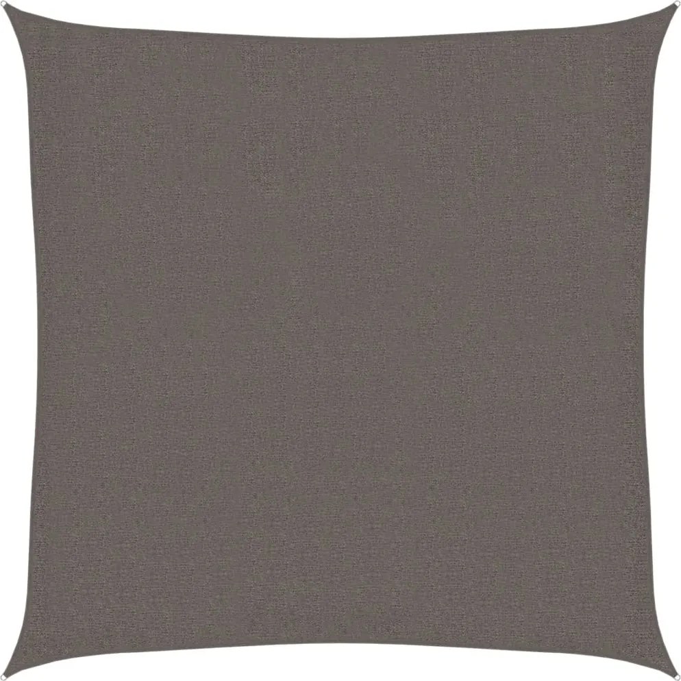 vidaXL Pânză parasolar, antracit, 2 x 2 m, HDPE, pătrat