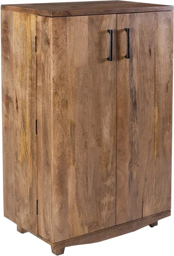 Dulap vinotecă în culoare naturală din lemn de mango număr de sticle 12, 74x122x46 cm Bombay – Interia Home &amp; Living
